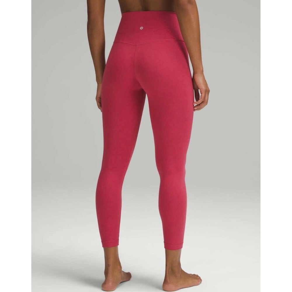 Lululemon Align High-Rise Pant 25" Vintage Rose Women size 14 nulu Lycra yoga